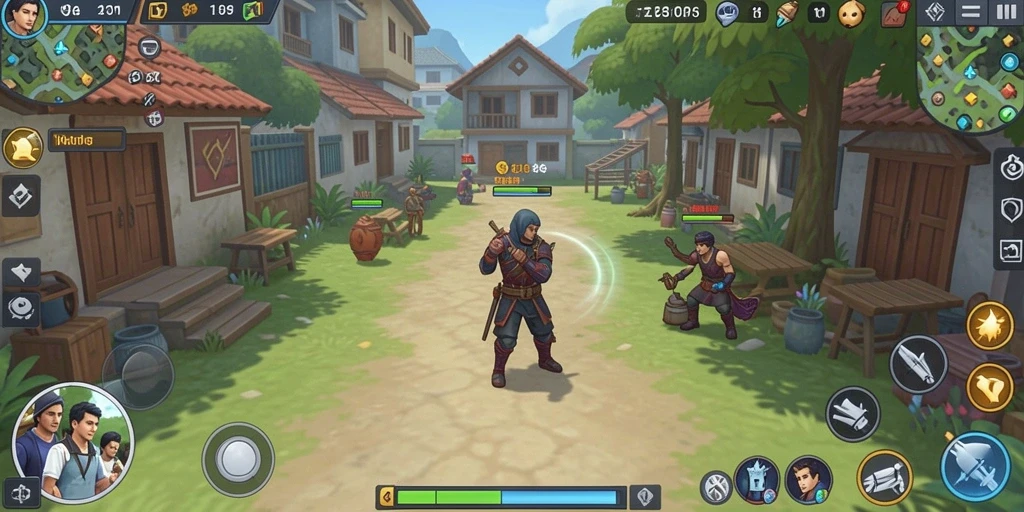 Tangkapan layar memperlihatkan grafis yang memukau dan detail dunia game.
