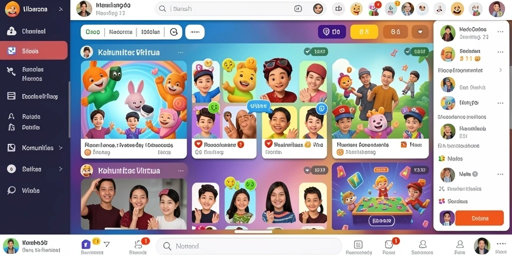 Sistem multiplayer yang mendukung interaksi antar pemain.